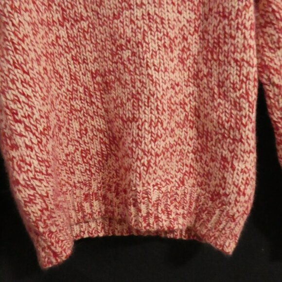 EDDIE BAUER | large | Chunky Red Marled Knit Sweater - Picture 13 of 14